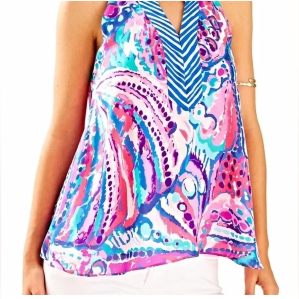 Lilly Pulitzer Achelle Top In Colony Coral